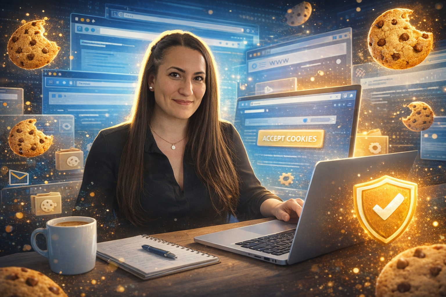 Illustration expliquant ce que sont les cookies web et leur fonctionnement sur Internet